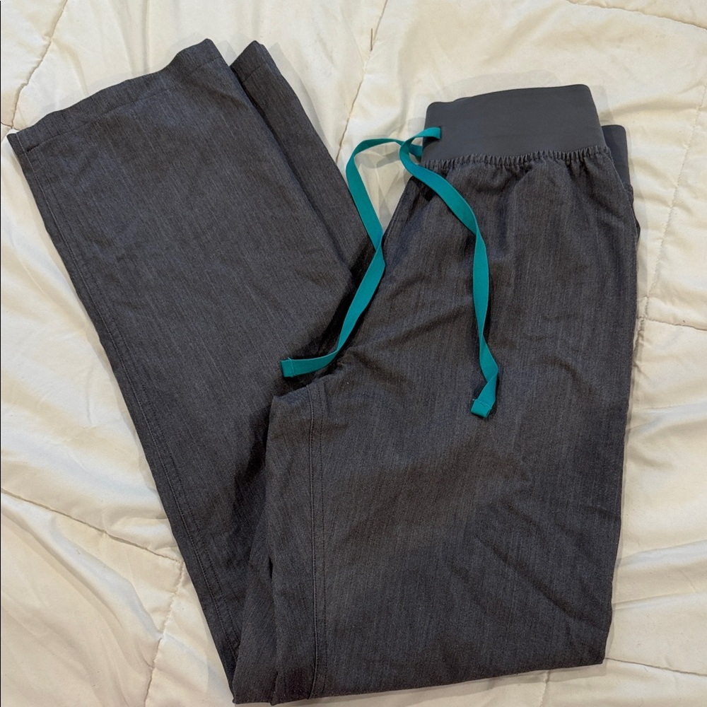 Figs Heather Grey High Waisted Livingston